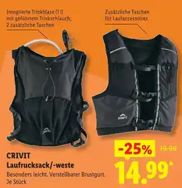 Lidl Crivit laufrucksack/-weste Angebot