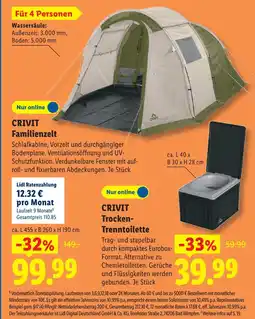 Lidl Crivit familienzelt Angebot