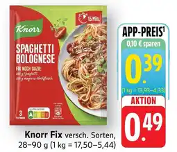 Edeka Knorr fix spaghetti bolognese Angebot