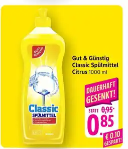 Edeka Gut & günstig classic spülmittel citrus Angebot