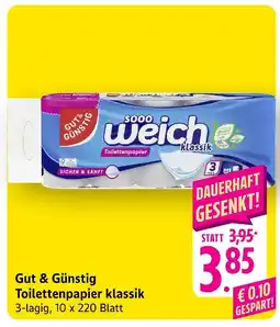 Edeka Gut & günstig toilettenpapier klassik Angebot