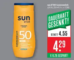 Marktkauf Sun d'or sonnenmilch lsf 50 Angebot