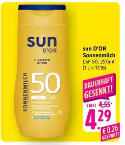 Edeka Sun d'or sonnenmilch lsf 50 Angebot