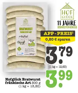 E-Center Hofglück bratwurst fränkische art Angebot
