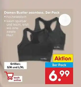 Netto Marken-Discount Damen Bustier Seamless 2er Pack Angebot