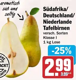 HIT Südafrika/ Deutschland/ Niederlande Tafelbirnen Angebot