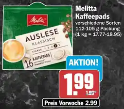 HIT Melitta Kaffeepads Angebot
