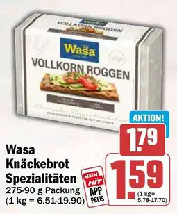 HIT Wasa Knäckebrot Spezialitäten Angebot