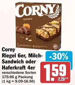 HIT Corny Riegel 6er, Milch Sandwich oder Haferkraft 4er Angebot