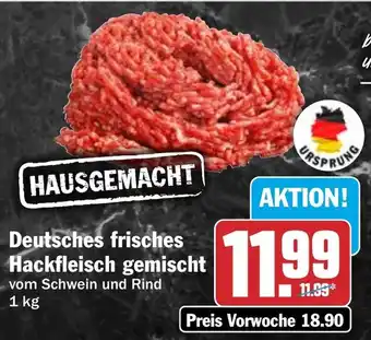 HIT Deutsches frisches Hackfleisch gemischt Angebot