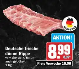 HIT Deutsche frische dünne Rippe Angebot