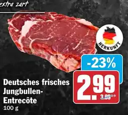 HIT Deutsches frisches Jungbullen Entrecôte Angebot