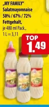Mix Markt MY FAMILY Salatmayonnaise Angebot