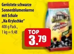Mix Markt Geröstete schwarze Sonnenblumenkerne mit Schale ,,Na Krylechke" Angebot