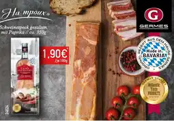 Mix Markt Germes Schweinespeck gesalzen, mit Paprika Angebot