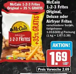 HIT McCain 1-2-3 Frites Original, Deluxe oder Airfryer Frites Angebot