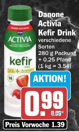 HIT Danone Activia Kefir Drink Angebot