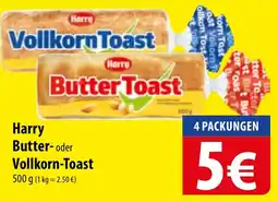 Famila Nord Ost Harry Butter oder Vollkorn-Toast Angebot