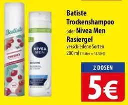 Famila Nord Ost Batiste Trockenshampoo oder Nivea Men Rasiergel Angebot