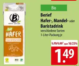 Famila Nord Ost Berief Hafer, Mandel oder Baristadrink Angebot