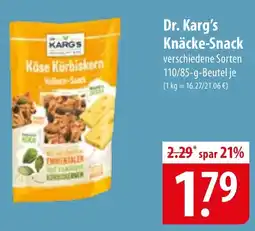 Famila Nord Ost Dr. Karg's Knäcke-Snack Angebot