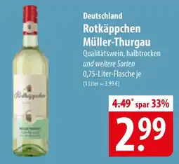 Famila Nord Ost Rotkäppchen Müller-Thurgau Angebot