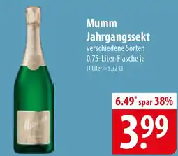 Famila Nord Ost Mumm Jahrgangssekt Angebot