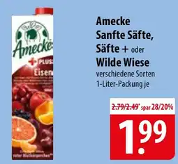 Famila Nord Ost Amecke Sanfte Säfte, Säfte + oder Wilde Wiese Angebot