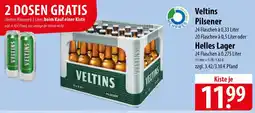 Famila Nord Ost Veltins Pilsener oder Helles Lager Angebot