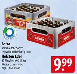 Famila Nord Ost Astra oder Holsten Edel Angebot