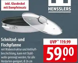 Famila Nord Ost HENSSLERS Schnitzel und Fischpfanne Angebot