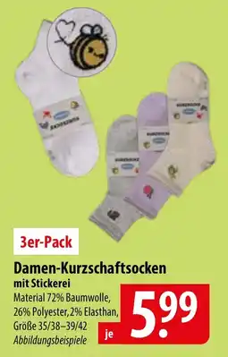 Famila Nord Ost Damen-Kurzschaftsocken Angebot