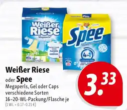 Nah & Frisch Weißer Riese oder Spee Megaperls, Gel oder Caps Angebot