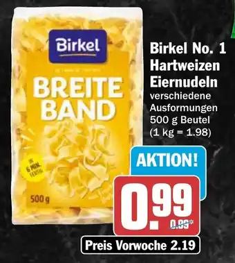HIT Birkel No. 1 Hartweizen Eiernudeln Angebot