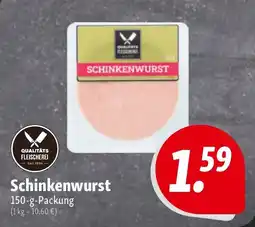 Nah & Frisch QUALITÄTS FLEISCHEREI Schinkenwurst Angebot