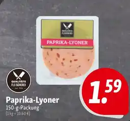 Nah & Frisch QUALITÄTS FLEISCHEREI Paprika-Lyoner Angebot