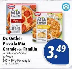 Nah & Frisch Dr. Oetker Pizza la Mia Grande oder Familia Angebot