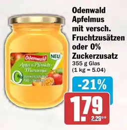 HIT Odenwald Apfelmus mit versch. Fruchtzusätzen oder 0% Zuckerzusatz Angebot