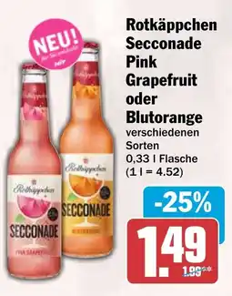 HIT Rotkäppchen Secconade Pink Grapefruit oder Blutorange Angebot