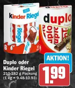 HIT Duplo oder Kinder Riegel Angebot