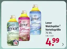 Rossmann Lenor Weichspüler Vorteilsgroße Angebot