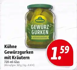 Nah & Frisch Kühne Gewürzgurken mit Kräutern Angebot