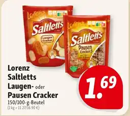 Nah & Frisch Lorenz Saltletts Laugen- oder Pausen Cracker Angebot