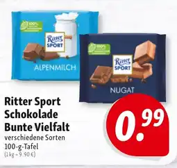 Nah & Frisch Ritter Sport Schokolade Bunte Vielfalt Angebot