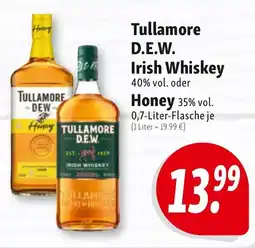 Nah & Frisch Tullamore D.E.W. Irish Whiskey 40% vol. oder Honey 35% vol. Angebot