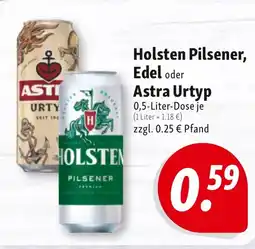 Nah & Frisch Holsten Pilsener, Edel oder Astra Urtyp Angebot