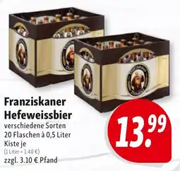 Nah & Frisch Franziskaner Hefeweissbier Angebot