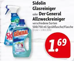 Nah & Frisch Sidolin Glasreiniger oder Der General Allzweckreiniger Angebot