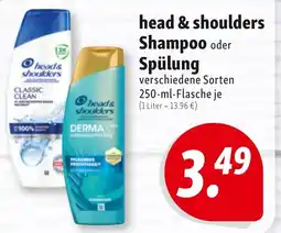 Nah & Frisch head & shoulders Shampoo oder Spülung Angebot