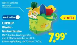 Lidl LUPILU Kinder- Gärtnertasche Angebot